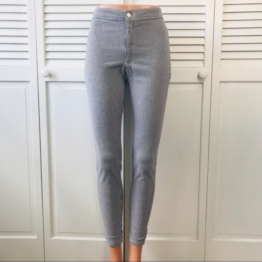 Price is firm FREE PEOPLE Blue White Striped Pants Size 26